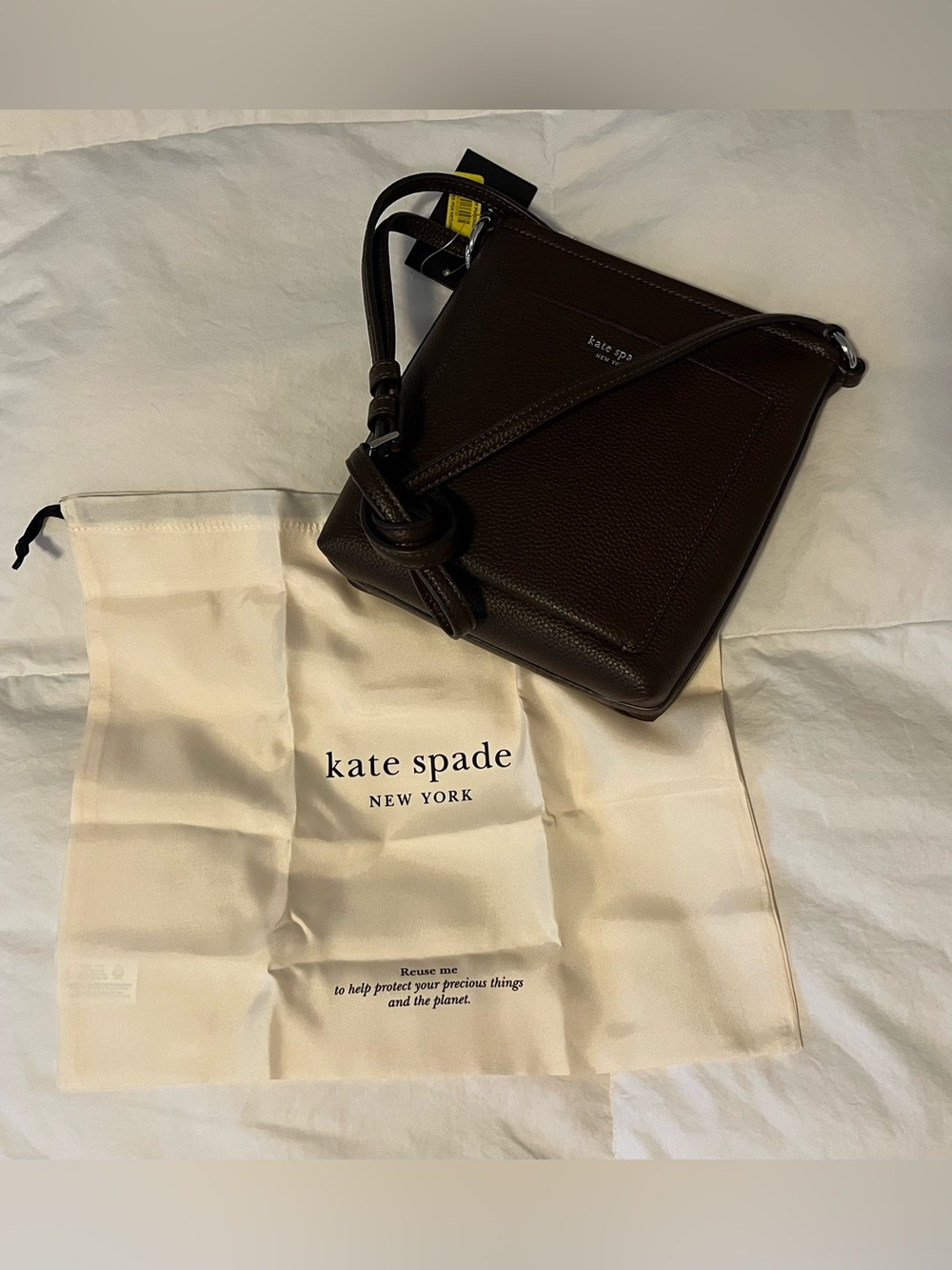 NWT Kate Spade Ava Swingpack Crossbody Bag in Dark Chocolate Brown (Hot Fudge) - Picture 2 of 12